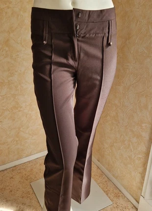 pantalon à plis / tailleur marron – T36, estado: Muito bom, tamanho: S / 36 / 8, €10.00, €11.20 inclui Proteção do Comprador