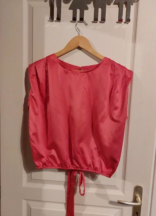 Haut top débardeur blouse effet satiné rose Dolly girl, marca: Salanta, estado: Novo sem etiquetas, tamanho: L / 40 / 12, €2.50, €3.33 inclui Proteção do Comprador