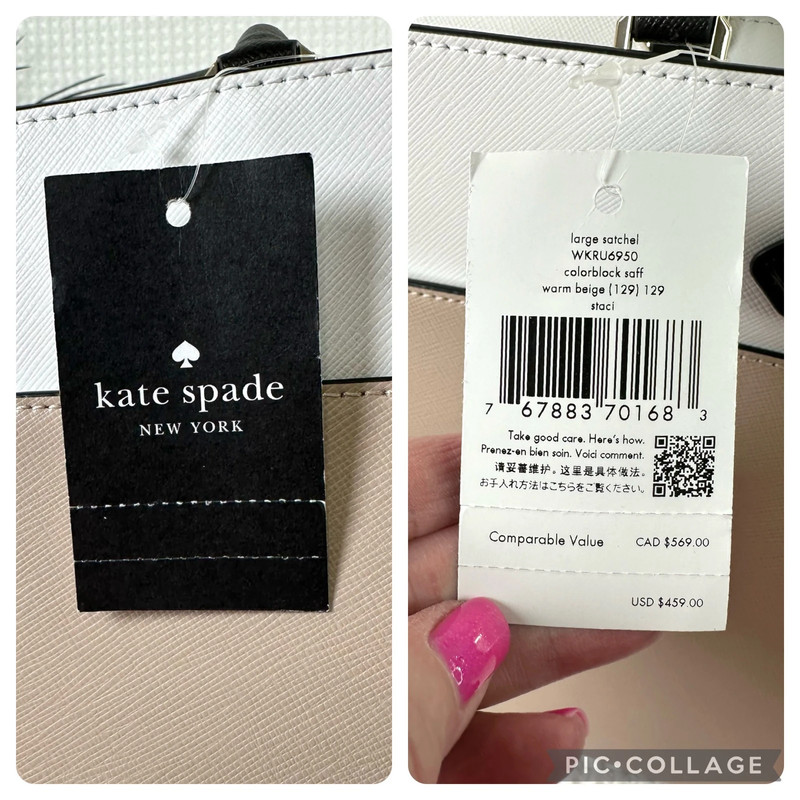 NWT Kate Spade Staci Large Colorblock Satchel 5