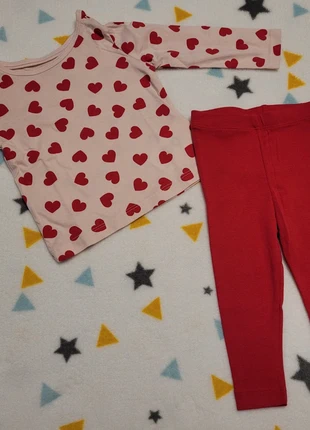 Ensemble tee-shirt manches longues + legging, merk: Lupilu, staat: Nieuw zonder prijskaartje, maat: 3-6 maanden / 62 cm, € 5,00, € 5,95 inclusief Kopersbescherming