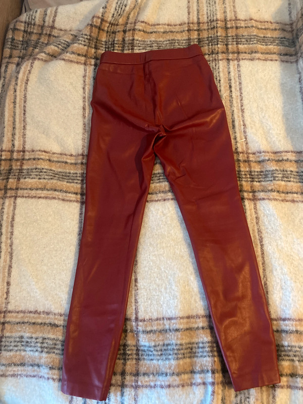 Zara Red Leather pants