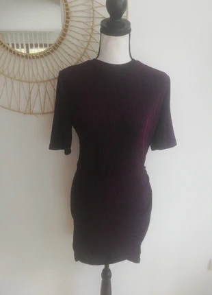 Robe courte irisée prune Mango (neuve), brand: Mango, condition: New with tags, size: S / 36 / 8, €18.90, €20.55 includes Buyer Protection