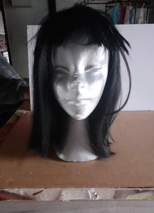 Perruque noire mi - long  14, marque: Party Line, état: Très bon état, taille: Taille unique, 4,00 €, 4,90 € Protection acheteurs incluse