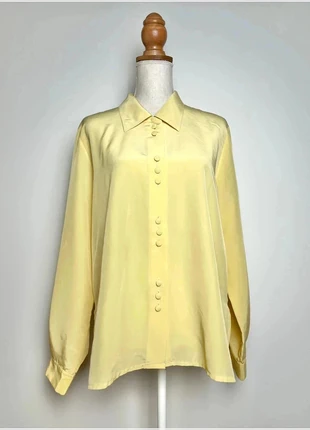 Chemise jaune manches longues, chemisier vintage français – Picwick Paris – Taille 3 (XL / 42), brand: picwick paris, condition: Very good, size: XL / 42 / 14, €16.00, €17.50 includes Buyer Protection