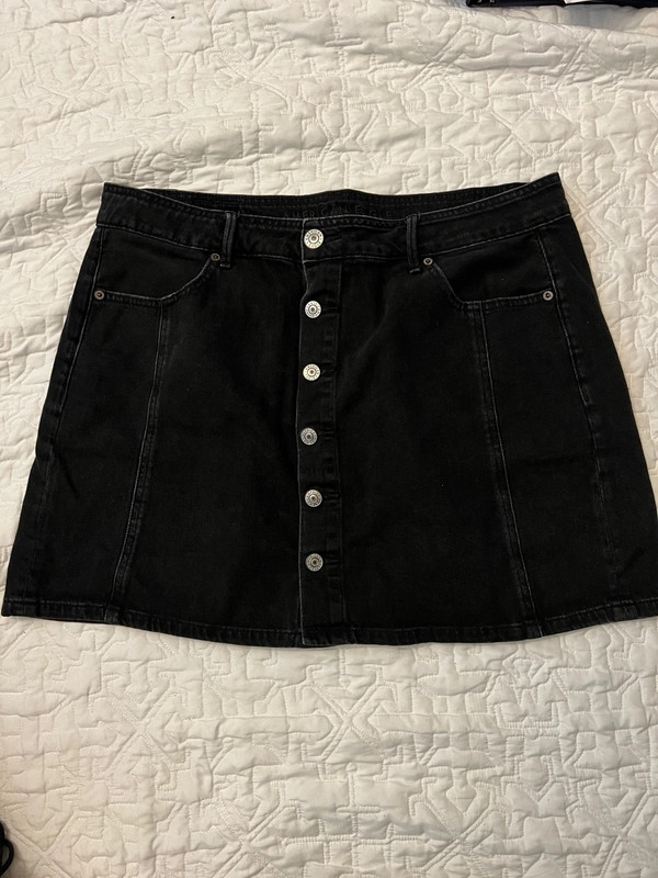 Black Jean Skirt 1