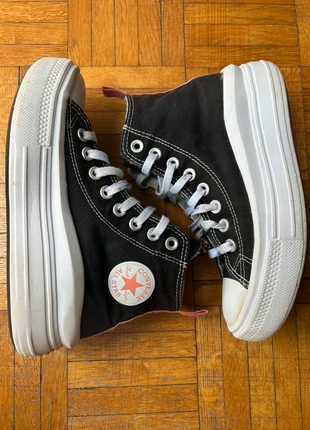 Converse Chuck Taylor All Star Move Baskets Noires Toile Femme Pointure 35.5 Bon État, marca: Converse, estado: Muito bom, tamanho: 35.5, €18.00, €19.60 inclui Proteção do Comprador