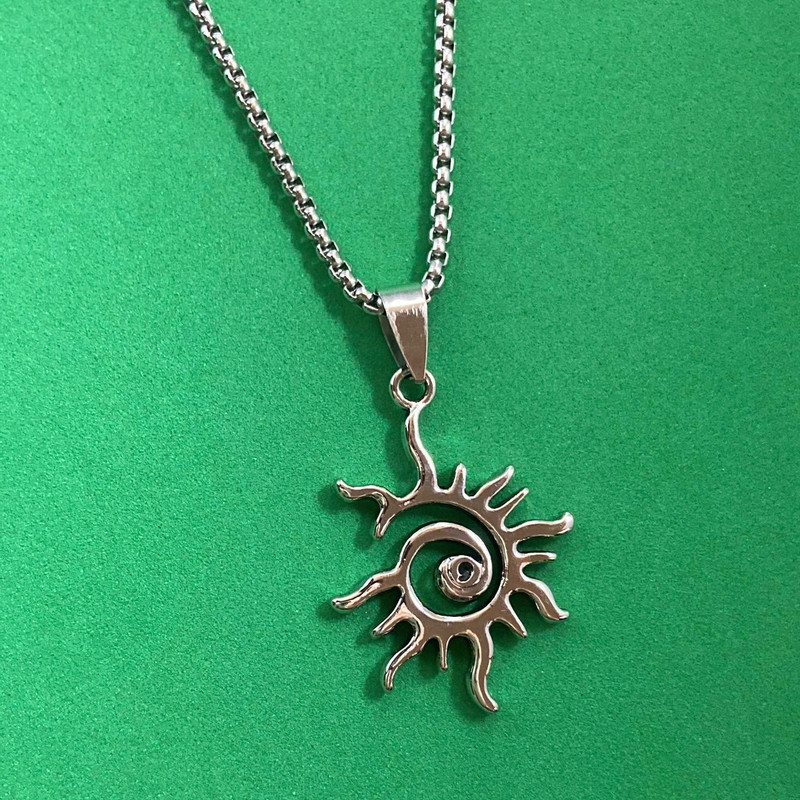 Sun Pendant Necklace for Men Women 2