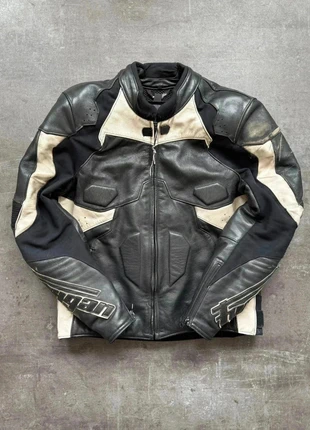 Furygan veste de moto cuir Intelligent Shock Absorption double couche protection homme noir blanc L, brand: Furygan, condition: Good, size: L, €59.90, €63.60 includes Buyer Protection