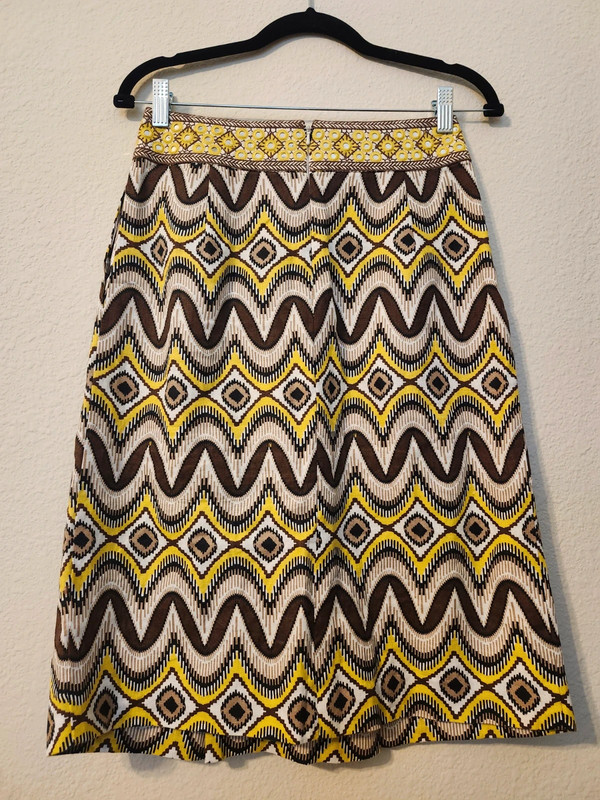 Tory Burch Linen Ikat Skirt | Tulip Skirt | Size 0 5