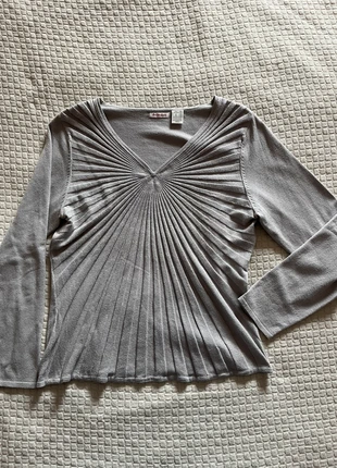 Top Col V Gris Moderne, marque: Anne Weyburn, état: Très bon état, taille: XXXL / 46 / 18, 15,00 €, 16,45 € Protection acheteurs incluse