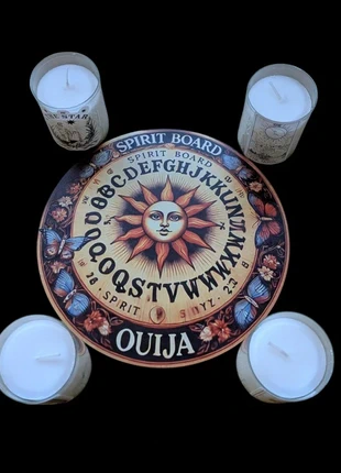 Metal Ouija board & 4 Tarot Candles, brand: CackleWax, condition: Very good, £7.95, £9.05 includes Buyer Protection Pro