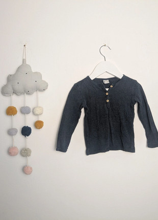 Baby & Kleinkinder Longsleeve | Henley Stil | H&M | 86 | Marine, brand: H&M, condizioni: Ottime, taglia: 18-24 mesi / 86 cm, €1.50, €2.28 include la Protezione acquisti