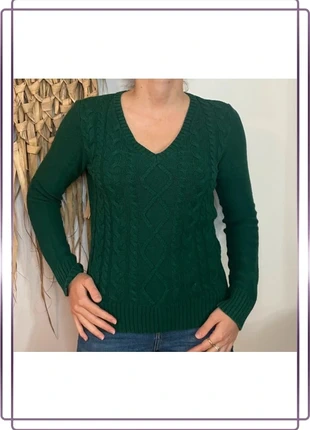 Pull V neck Chaps Ralph Lauren Femme torsadé vert Taille S, marque: Chaps Ralph Lauren, état: Très bon état, taille: S / 36 / 8, 19,99 €, 21,69 € Protection acheteurs incluse