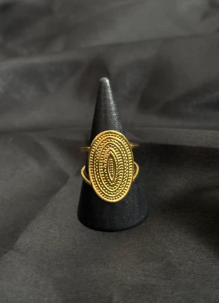 Bague tendance ovale en acier inoxydable ajustable, marca: Tendance, estado: Novo com etiquetas, tamanho: Ajustável, €7.00, €8.05 inclui Proteção do Comprador Pro