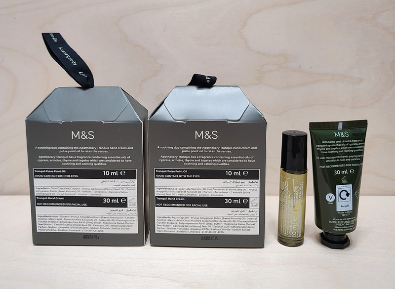Three M&S Marks and Spencer Tranquil Apothecary Sets 4