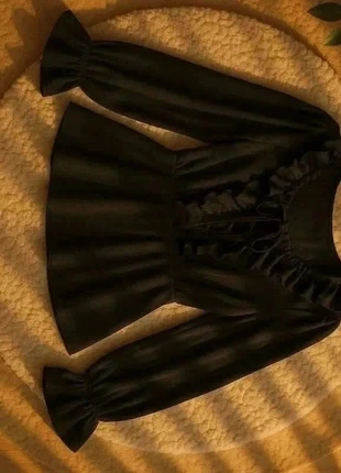 Blouse Noire Volants – Chic / Romantique / Élégante / Vintage, marca: Maison Dareléa, estado: Muy bueno, tamaño: M / 38 / 10, 49,99 €, 53,19 € Protección al comprador Pro incluida