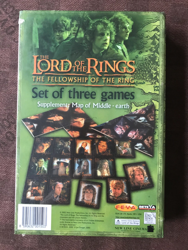 The Lord of the Rings Fellowship of the Ring Set of three games - 2002 - New Sealed Nuovo Sigillato 2