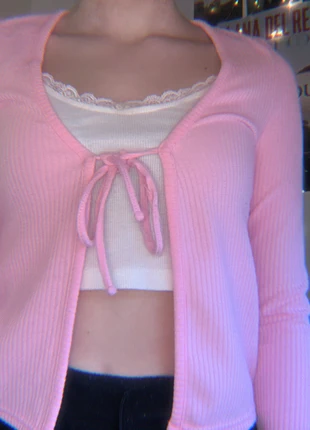 roze vestje , merk: H&M, staat: Heel goed, maat: XS / 34 / 6, € 7,00, € 8,05 inclusief Kopersbescherming