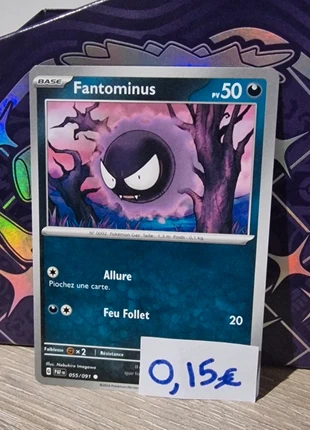 Carte Pokémon Fantominus Écarlate et violet, marke: Pokémon, zustand: Sehr gut, 1,00 €, 1,75 € inklusive Vinted-Käuferschutz
