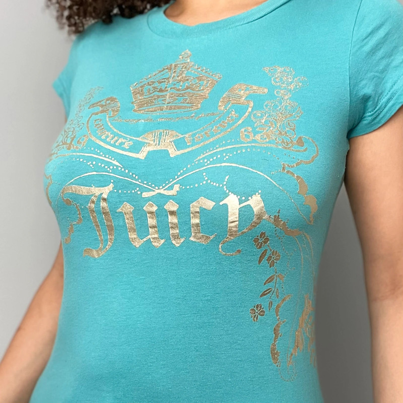 Juicy Couture Aqua Graphic Baby Tee 3