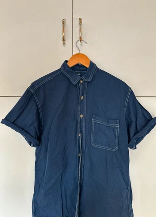 Reclaimed Vintage Blue short sleeved Shirt, brand: Reclaimed Vintage, condition: Good, size: M, £6.50, £7.53 includes Buyer Protection