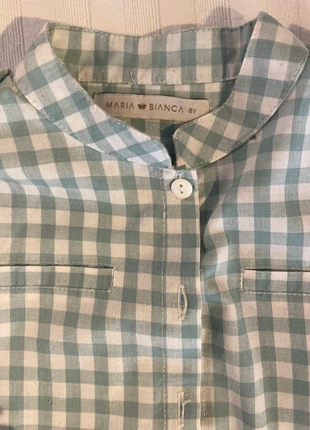 Camisa aos quadrados Verdes, merk: maria bianca, staat: Heel goed, maat: 6 jaar / 116 cm, € 6,00, € 7,00 inclusief Kopersbescherming