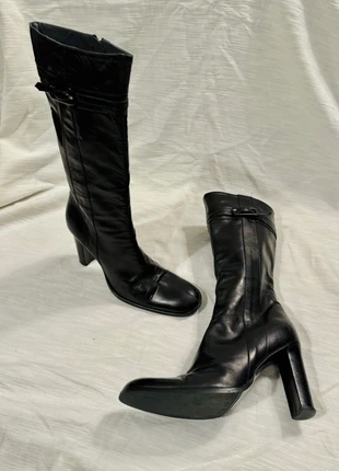Dominici - Stivali Alti con i tacchi - Black Boots, brand: Made In Italy, condizioni: Ottime, taglia: 39, €30.00, €32.20 include la Protezione acquisti