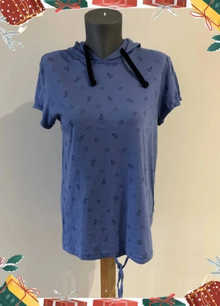 T-shirt bleu cœurs et ancre - Jean Pascale - Taille M, marque: Jean Pascale, état: Très bon état, taille: M / 38 / 10, 3,22 €, 4,08 € Protection acheteurs (Pro) incluse