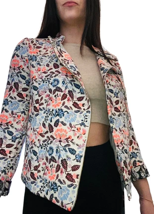 Veste fleurie promod, brand: Promod, condition: Very good, size: S / 36 / 8, €10.00, €11.20 includes Buyer Protection