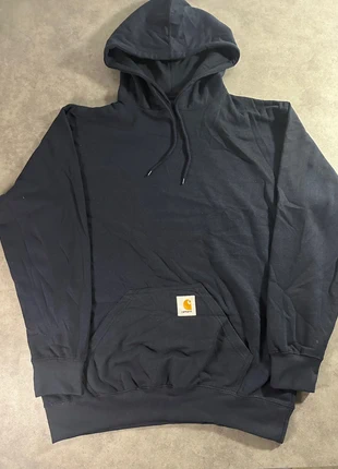 Hoodie sweat à capuche Carhartt rework bleu marine XL sweatshirt vintage streetwear logo pull, brand: Carhartt, condition: Very good, size: XL, €30.00, €32.20 includes Buyer Protection