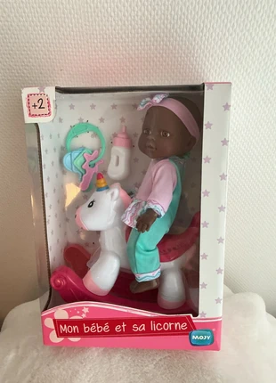 Poupée cheval à bascule neuf, marque: Mojo, état: Neuf avec étiquette, taille: 24-36 mois / 92 cm, 19,00 €, 20,65 € Protection acheteurs incluse