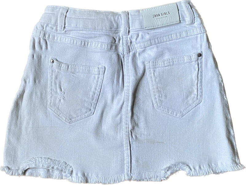 Gonna jeans bianca Vinted