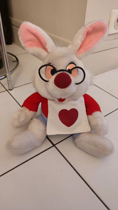 Peluche lapin blanc clearance alice