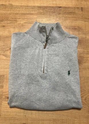 Pull 1/4 Zip Ralph Lauren Gris – Taille XXL – Logo Vert –, marque: Ralph Lauren, état: Bon état, taille: XXL, 53,00 €, 56,35 € Protection acheteurs incluse
