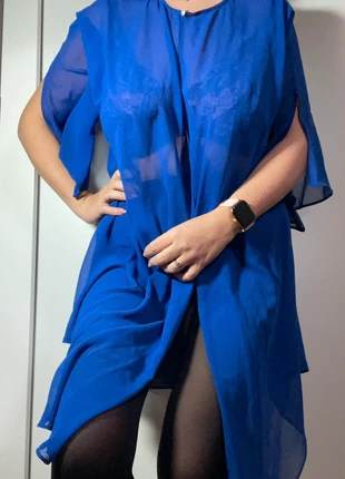 Blouse dessus de robe veste légère femme taille 48 bleue, état: Très bon état, taille: 4XL / 48 / 20, 5,00 €, 5,95 € Protection acheteurs (Pro) incluse