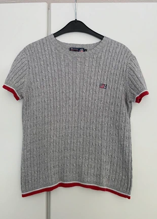 River Woods trui, grijs met rode details, maat S, marque: River Woods, état: Très bon état, taille: S / 36 / 8, 7,50 €, 8,58 € Protection acheteurs incluse