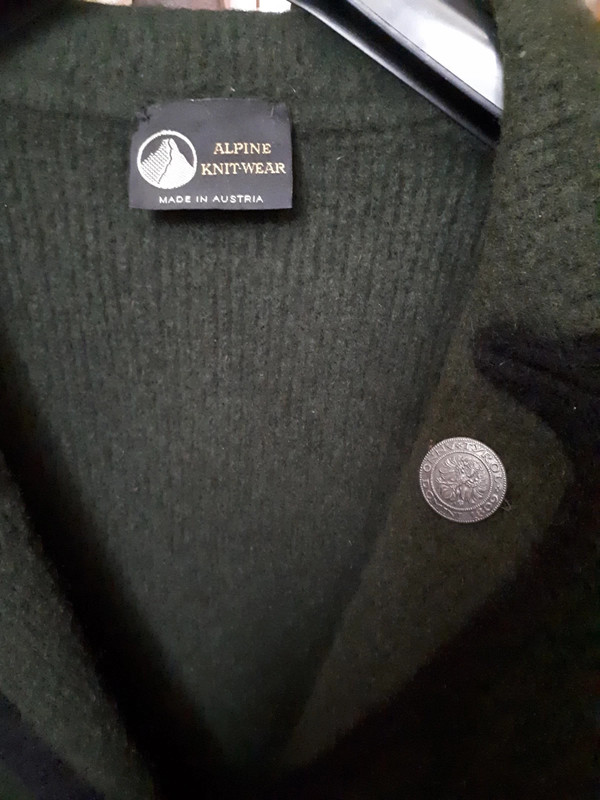 Giacca da uomo verde tirolese in lana cotta, a 4 bottoni, made in