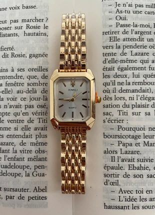 Montre à quartz pour femme blanche et dorée, marca: Quartz, estado: Novo com etiquetas, tamanho: Tamanho único, €7.00, €8.05 inclui Proteção do Comprador