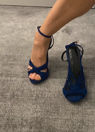 Suede, royal blue high heel sandals, brand: Little Mistress, condition: Very good, size: 6, £34.00, £36.40 includes Buyer Protection