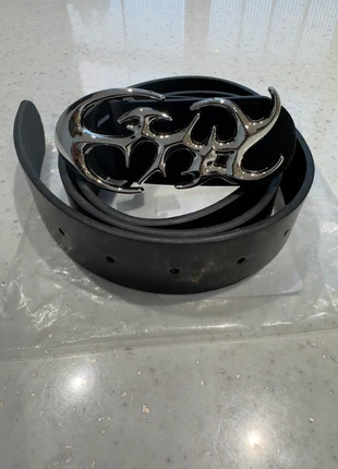 Y2K Chrome Belt, brand: unknown, condition: New without tags, size: 44 inches, £9.00, £10.15 includes Buyer Protection