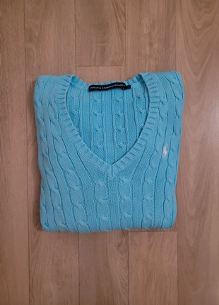 Pull Ralph Lauren Sport femme S bleu ciel maille torsadée coton, marque: Ralph Lauren, état: Très bon état, taille: S / 36 / 8, 25,90 €, 27,90 € Protection acheteurs incluse