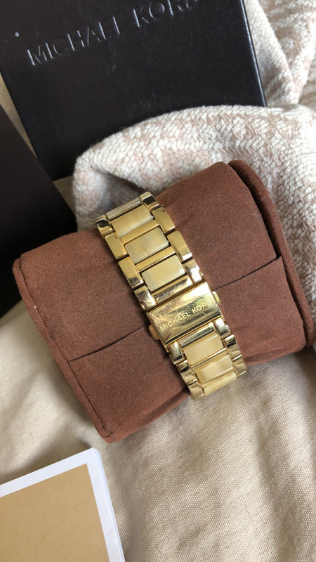 Michael Kors Multifunction VX3J Armbanduhr Gold mit Steinen Vinted