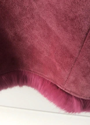 Daim rok met bont , merk: Chine, staat: Heel goed, maat: L / 40 / 12, € 15,00, € 16,45 inclusief Kopersbescherming