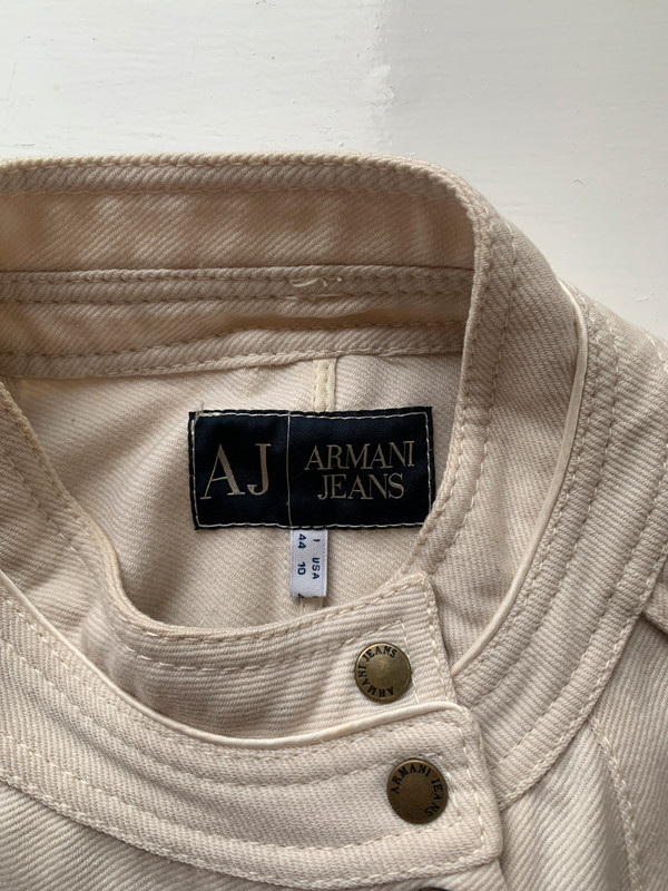 Cream Armani Jeans Military style jacket - Vinted