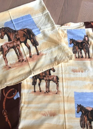 Bettwäsche Pferde Biber 135 x 200, 80 x 80 cm, brand: Dormia, condition: Very good, size: Single (135-150 cm x 200-220 cm), €20.00, €21.70 includes Buyer Protection