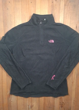 Polaire The North Face femme 1/4 zip – Édition Ruban Rose – Taille M - brodé (609), merk: The North Face, staat: Heel goed, maat: M / 38 / 10, € 20,90, € 22,65 inclusief Kopersbescherming