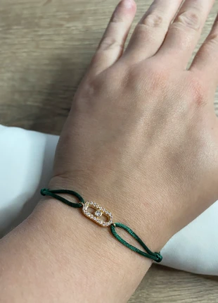 Bracelet vert tissé ajustable acier inoxydable, marca: marque indépendante, estado: Novo com etiquetas, €6.00, €7.00 inclui Proteção do Comprador Pro