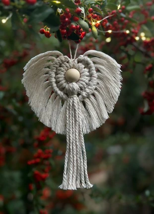 Ange macramė style boho decoration cadeau Noë, marque: Fait Main, état: Neuf sans étiquette, 8,00 €, 9,10 € Protection acheteurs incluse