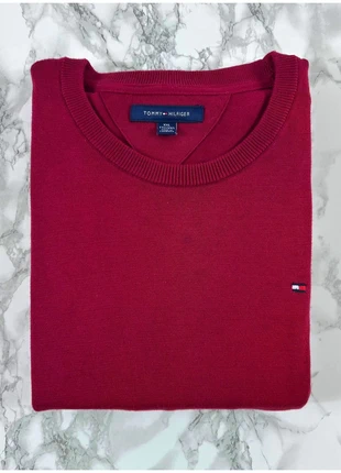 Pull Tommy Hilfiger Rouge / Col rond / Logo brodé / Taille 2XL Homme, marke: Tommy Hilfiger, zustand: Sehr gut, größe: XXL, 23,00 €, 24,85 € inklusive Vinted-Käuferschutz