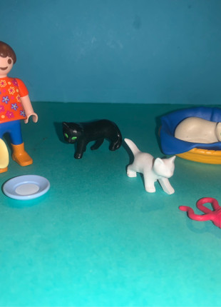 Playmobil Famille de chat et enfant - 5126